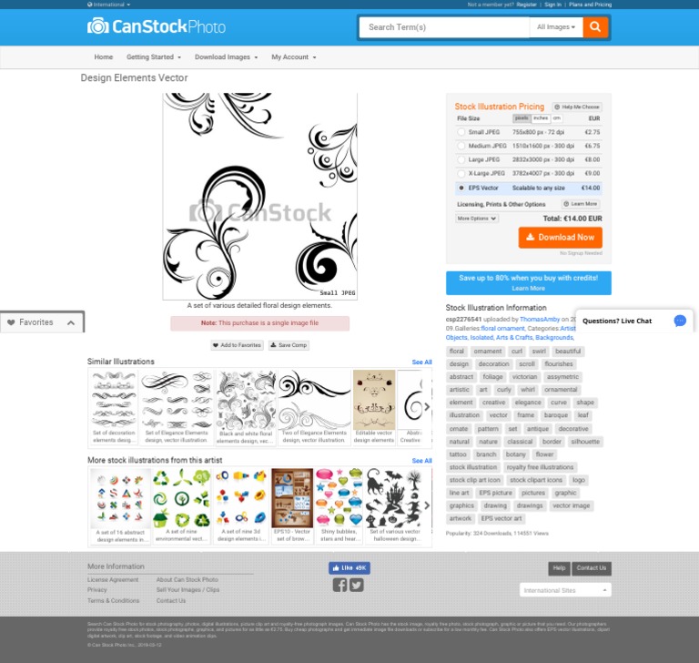 Design Elements. A Set of Various Detailed Floral Design Elements | PDF ...