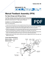 Manual Feedback Assembly (PFW) : Valco Instruments Co. Inc
