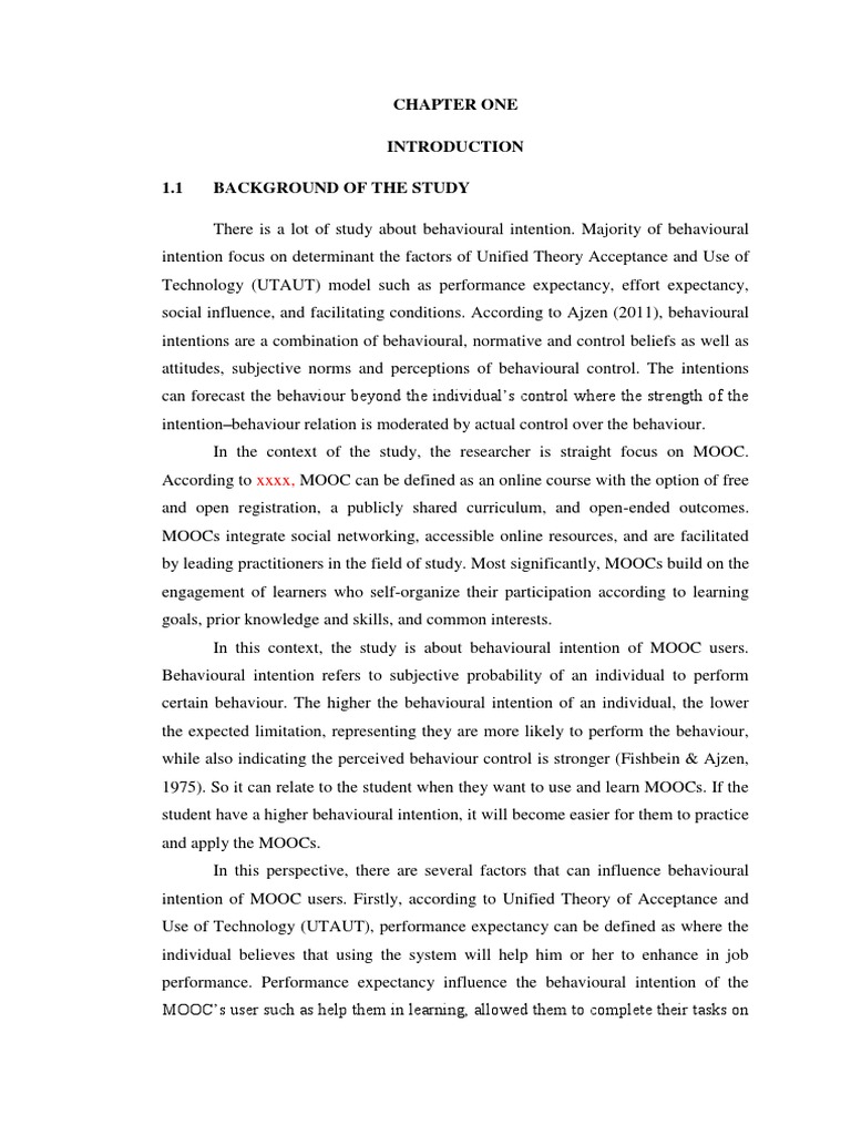 Behavioral Intentions of MOOC Users | PDF | Intention | Attitude ...