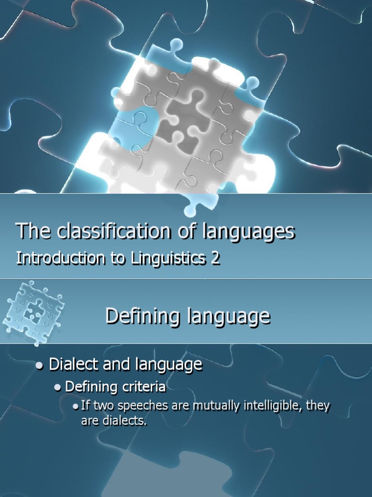 The Classification of Languages | PDF | Morphology (Linguistics) | Vowel