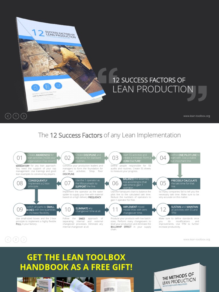 12 Success Factors for Lean Production | PDF | Lean Manufacturing ...