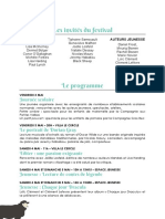 Programme Festival Livres & Musiques 2019 Deauville