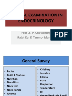 Clinical Examination in Endocrinology: Prof - S. P. Chowdhury Rajat Kar & Tanmoy Mandal