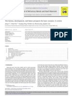 2013 - The History Development and Future Prospects For Laser Ceramics - A Review