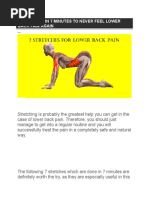 Printable Sciatica Exercise Guide | PDF | Diseases And Disorders ...