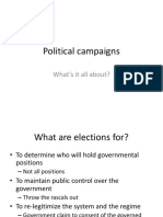 Political Campaigns: What's It All About?