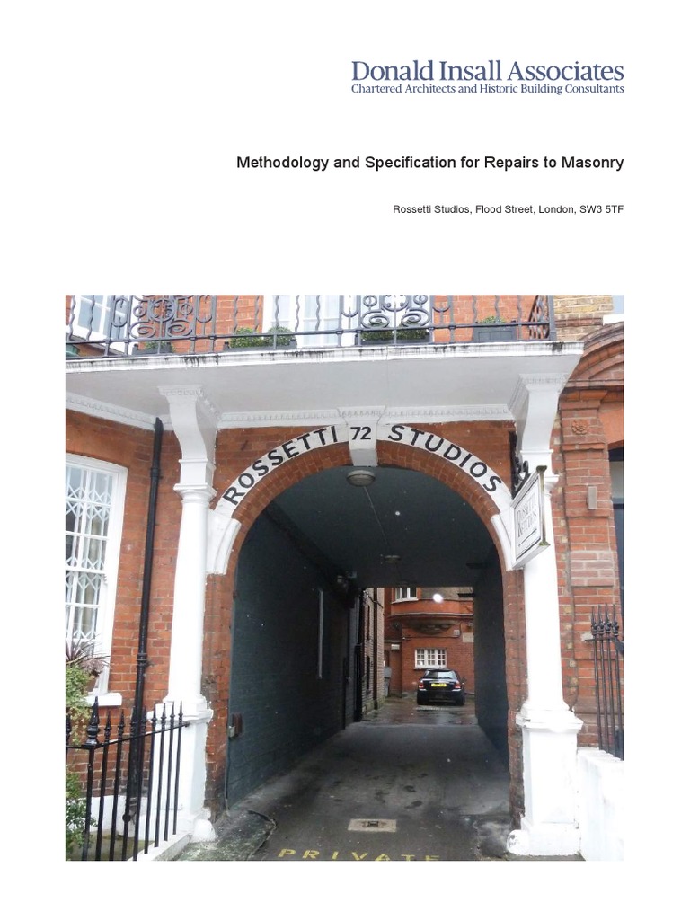 Repair Techniques For Damaged Bookwalls Masonry