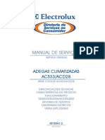 Manual de serviço adega climatizada ACS33/ACD28