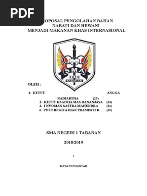 Proposal Kewirausahaan
