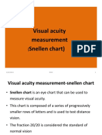 Visual Acuity Measurement Snellen Chart) : 3/20/2019 PHSC 1