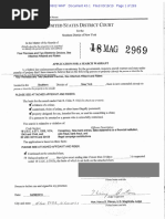 Michael Cohen Search Warrant