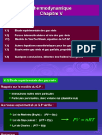 Thermodynamique Chapitre V