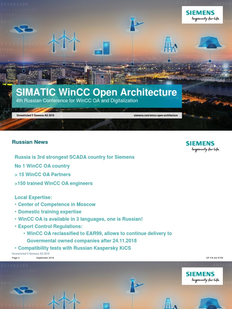 SIMATIC WINCC OPEN ARCHITECTURE intelligence overview