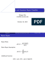 Naive Bayes and Gaussian Bayes Classifiers Compared