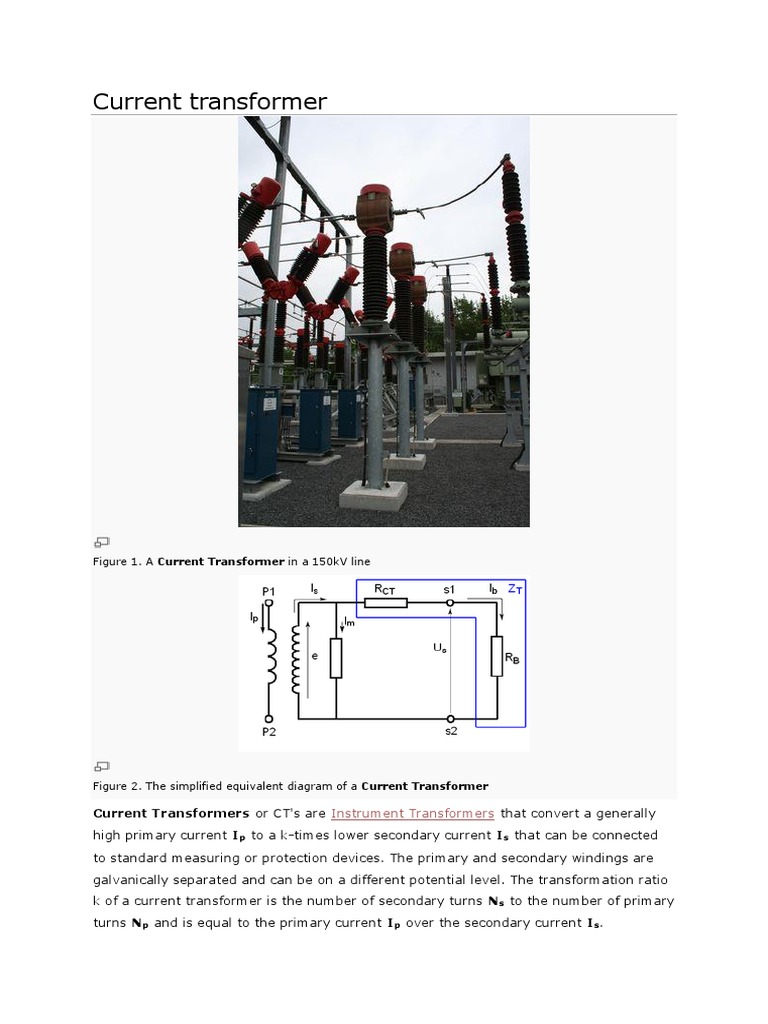 Current Transformer: Current Transformers I I | PDF | Transformer ...