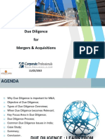 Due Diligence For Mergers & Acquisitions