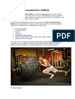 Plan de Entrenamiento Militar Crossfit