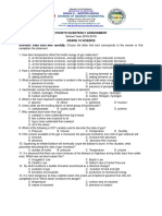 Grade 10 Science exam questions on gas laws, chemical reactions