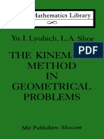 Lyubich Shor The Kinematic Method in Geometrical Problems LML Mir 1980 PDF
