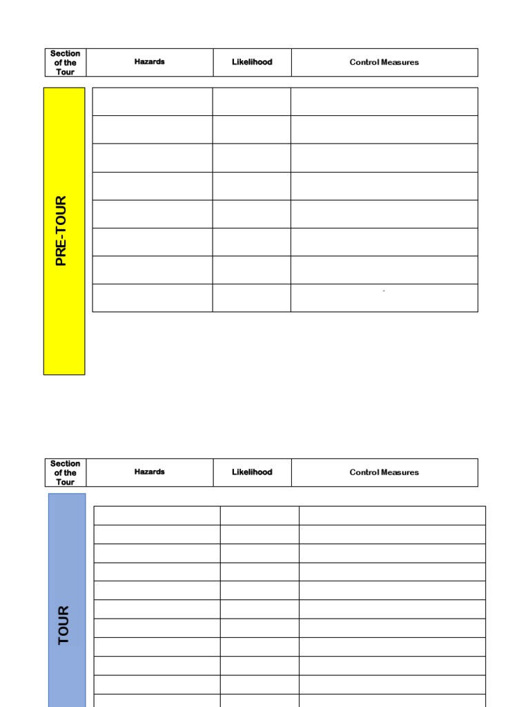 RISK MANAGEMENT Template PDF