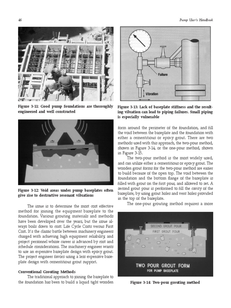 Pump Foundation PDF Pump Engineering