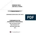 Fundamentos del diagnóstico psicológico: proceso, instrumentos y áreas de evaluación