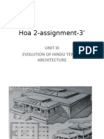 Hoa 2-Assignment-3': Unit Iii Evolution of Hindu Temple Architecture