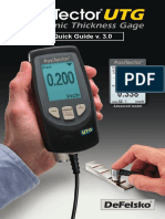 Ultrasonic Thickness Gage: Quick Guide v. 3.0