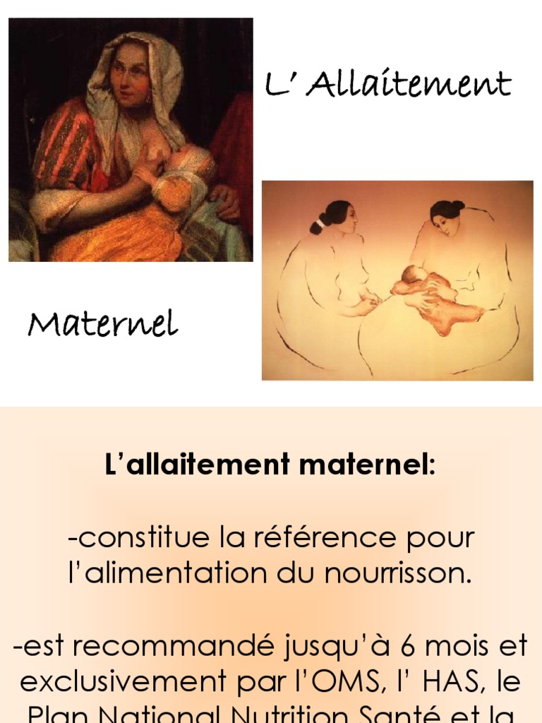 Allaitementmaternel Ppt Allaitement Nourrisson