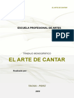 Monografia El Arte Del Canto 