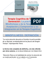 Presentación Terapia Cognitiva de Tercera Generación 23 Abril 2014