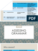 assessing grammar