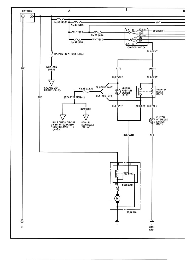 HONDA INTEGRA サービスマニュアル 配線図集 93年版 HONDA INTEGRA