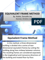 Analyzing 3D structures using equivalent frame method