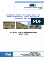 Tercera Modificación Del Estudio de Impacto Ambiental Semidetallado Del Proyecto de Exploración Mina Marta