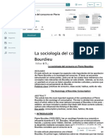 La Sociologia Del Consumo en Pierre Bourdieu