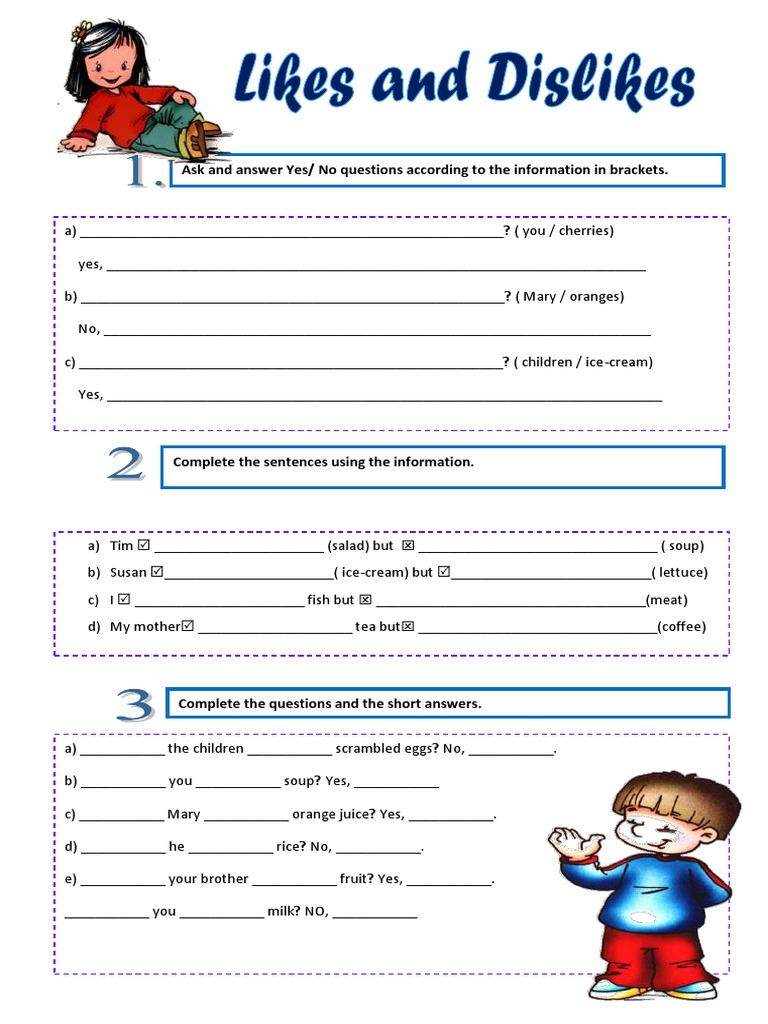Likes and Dislikes PDF | PDF | Career & Growth | Language Arts & Discipline