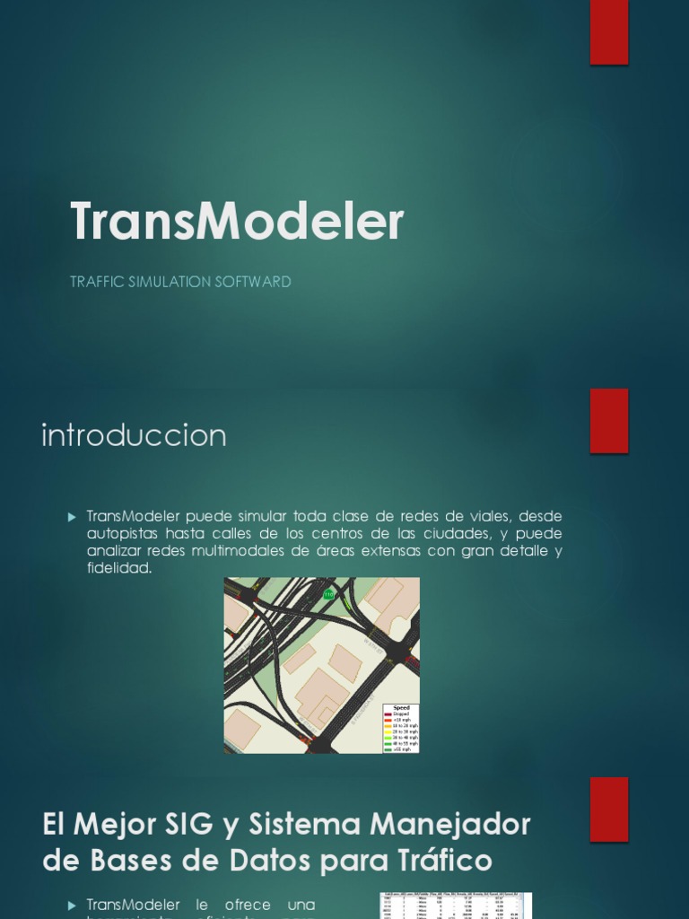 Simulación de Tráfico con TransModeler | PDF | Carretera de acceso ...
