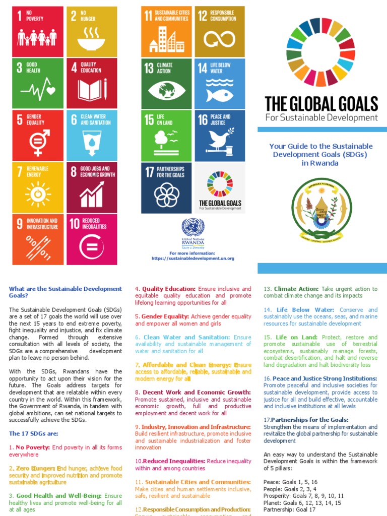 Guide To SDGs in Rwanda ENG | PDF | Sustainability | Economic Development
