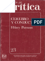 Putnam, Hilary - Cuadernos de Crítica. Cerebro y Conducta PDF