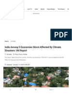 United Nations Report Says India Among 5 Economies That Lost the Most Due to Climate Disasters