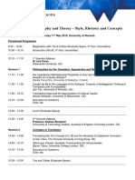 Provisional Programme Conference TPT