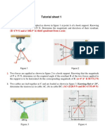 Tutorial sheet 1: Forces and Moments problems solutions