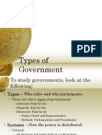 Systems of Govt Power Point PDF
