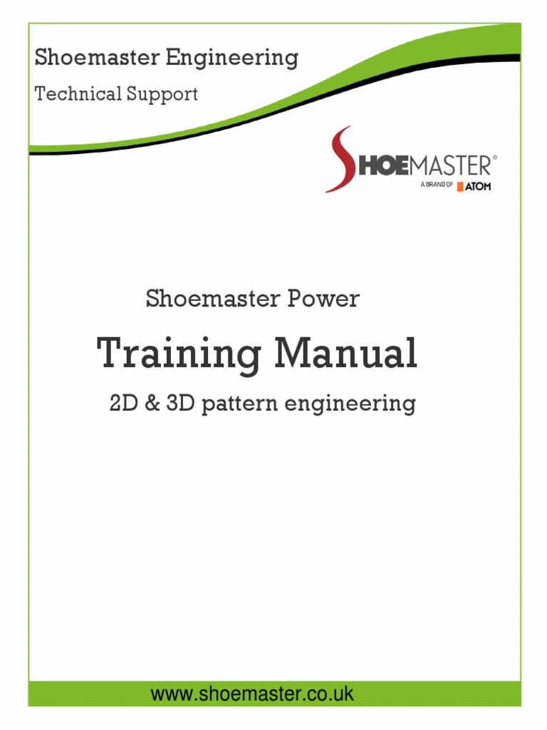 Shoemaster Training Manual 2012 | PDF | Modular Programming | 3 D ...