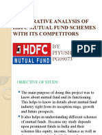 Comparative Analysis of HDFC Mutual Fund Schemes With Its Competitors