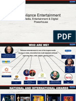 Reliance Entertainment: Media, Entertainment & Digital Powerhouse