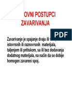 Kz c1 125 Osnovni Postupci Zavarivanja