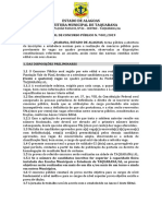 Concurso Prefeitura Taquarana AL 114 vagas