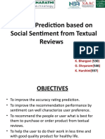 Rating Prediction using Social Sentiment Analysis (39